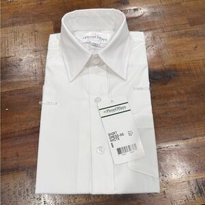 Kids' White Button Down Shirt